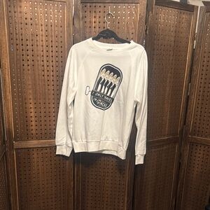 Target‎ White Crewneck Sweater with Graphic Design